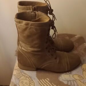 Steve Madden Leather Dusty Mauve Boots Sz 8.5